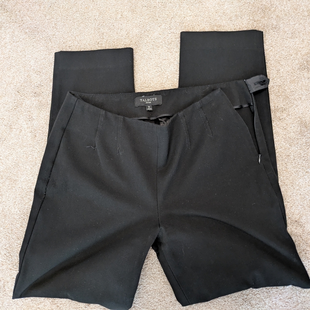 Talbots Women's Black Straight Leg Pants